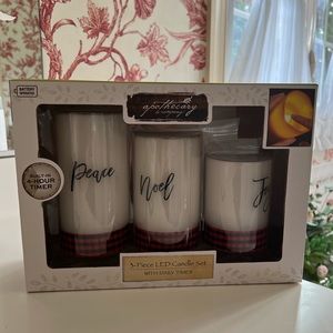 Apothecary & Company 3 Piece LED Candle Set